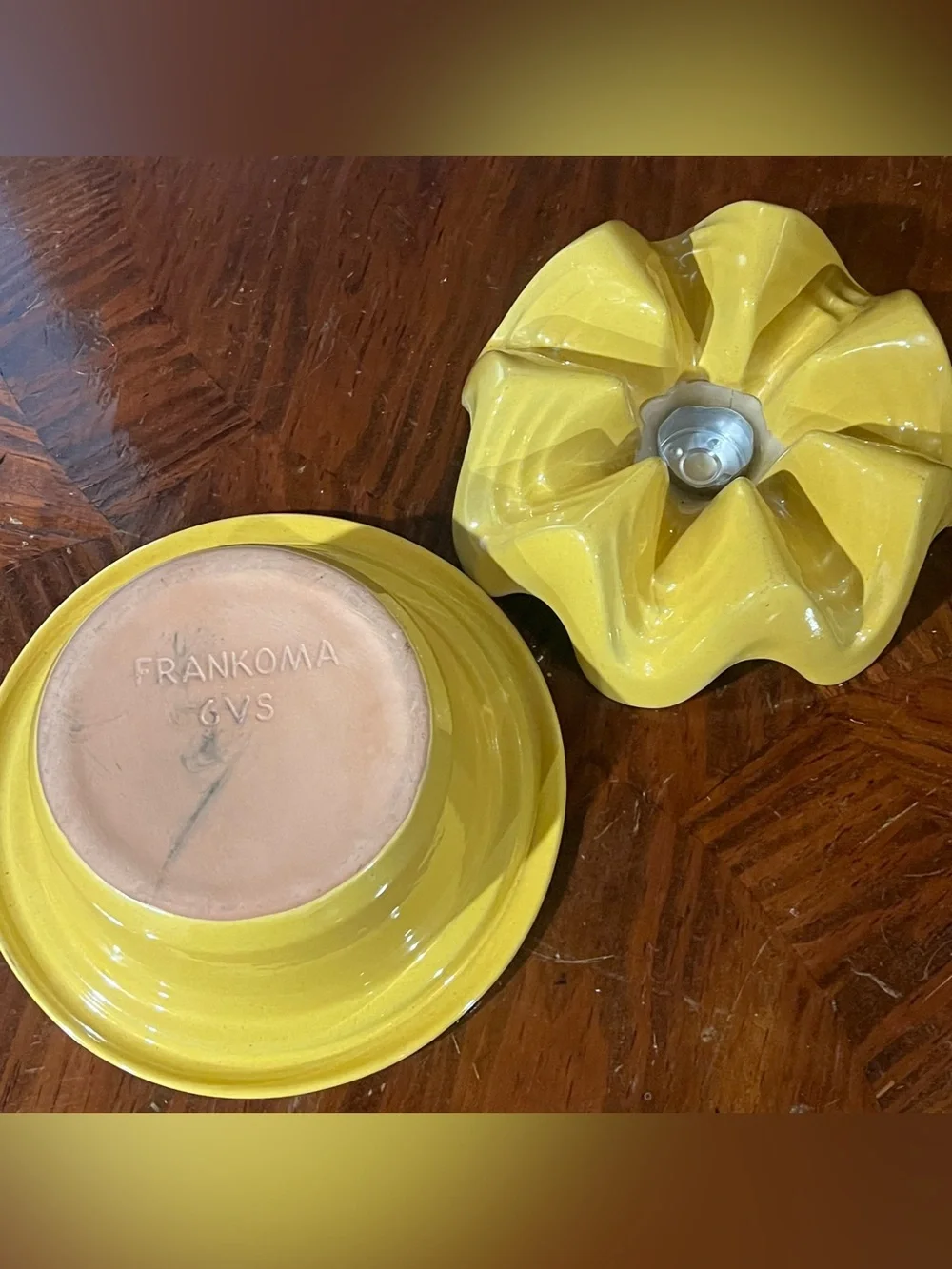 Frankoma Warmer Stand and Casserole Bowl